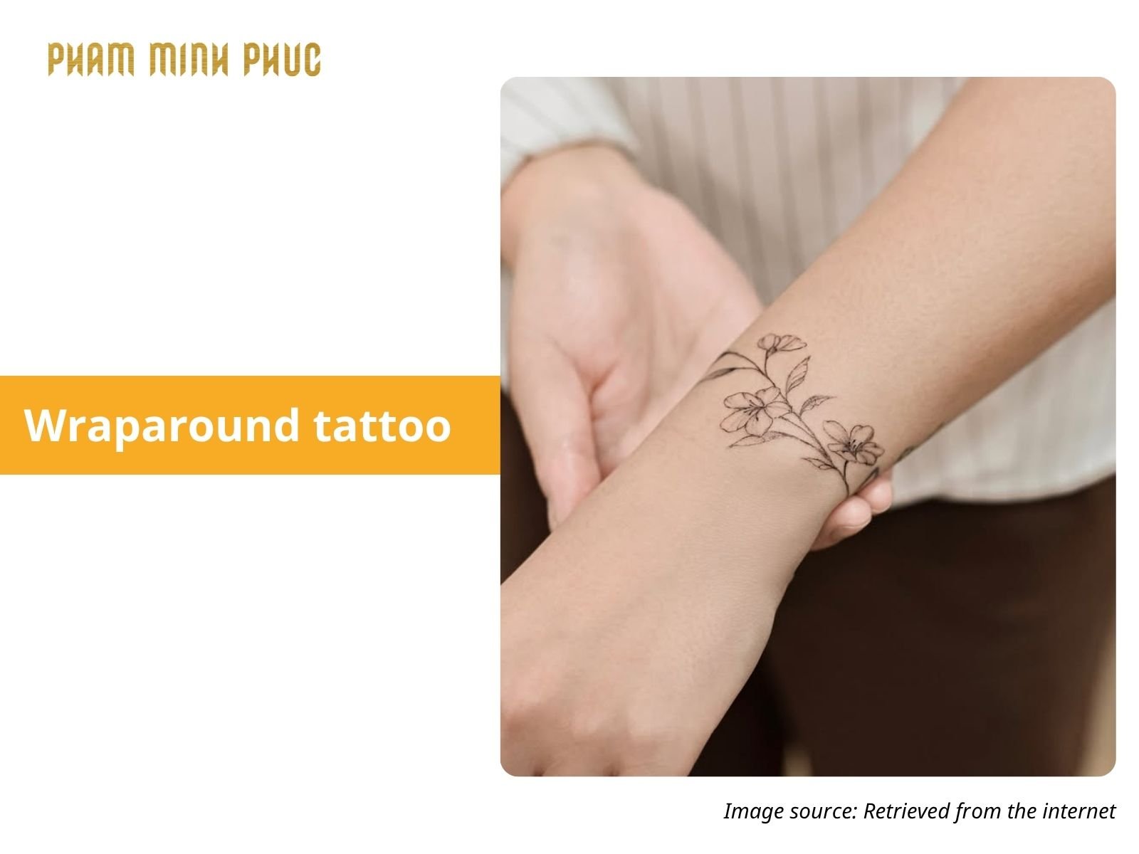 floral wraparound tattoo