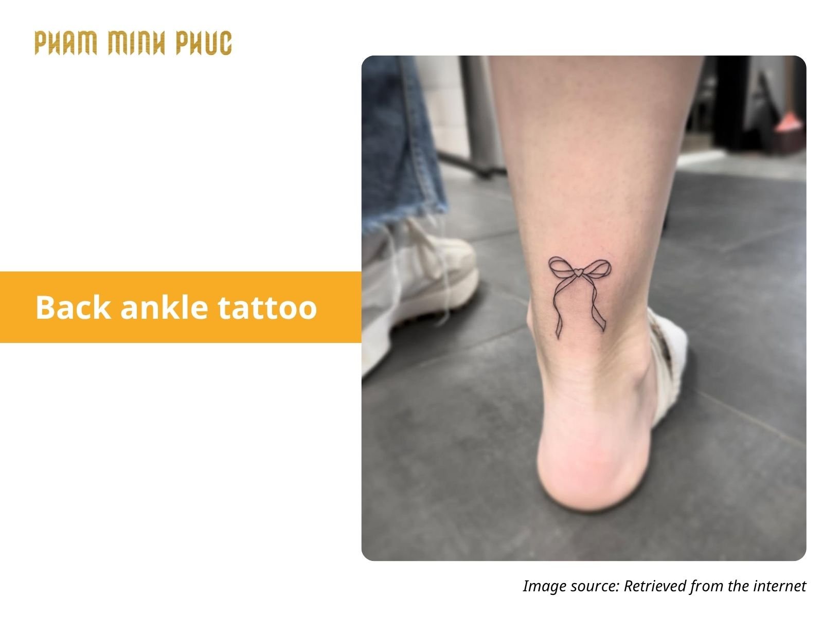 mini symbol ankle tattoo