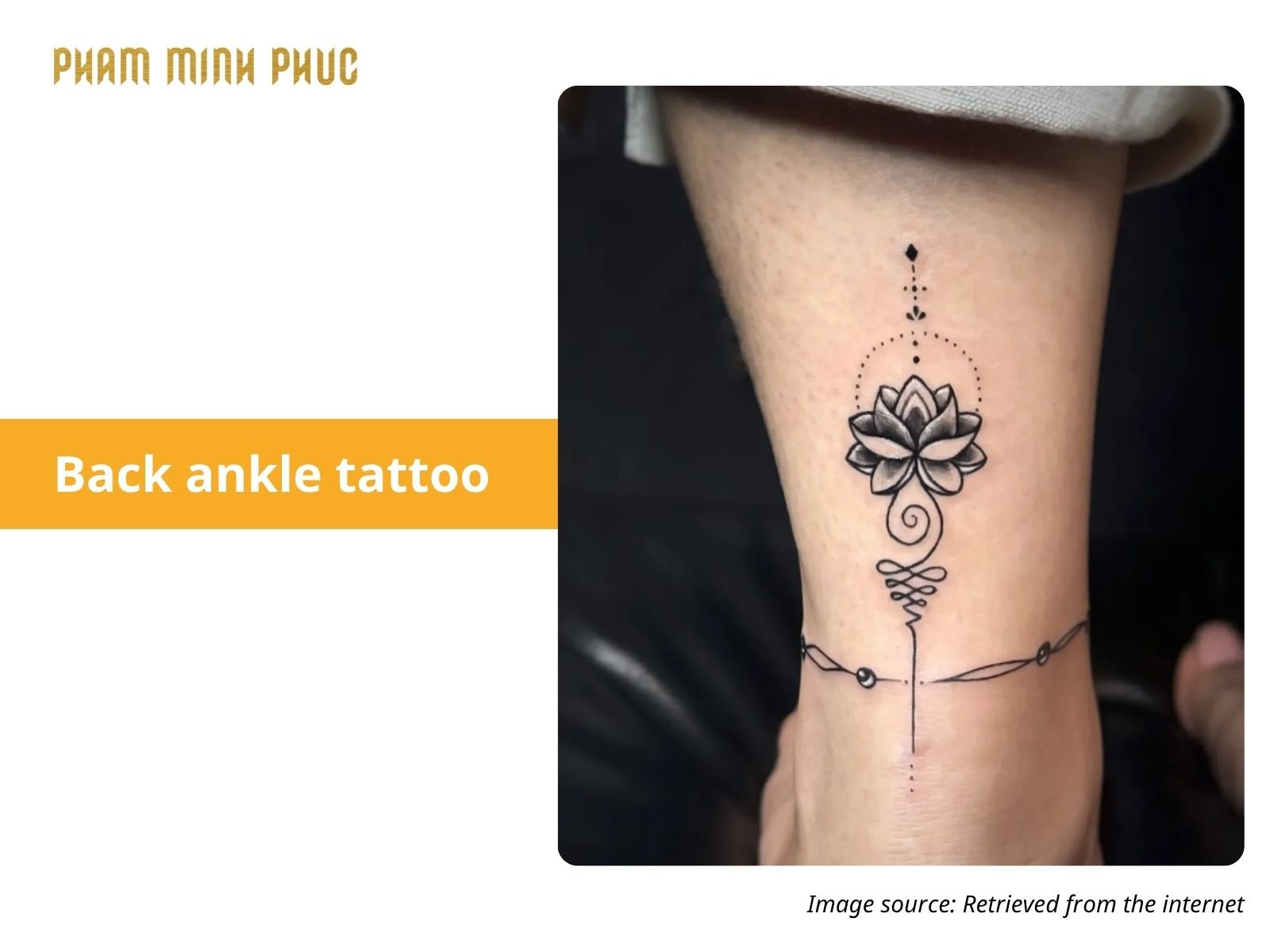 symbol back ankle tattoo