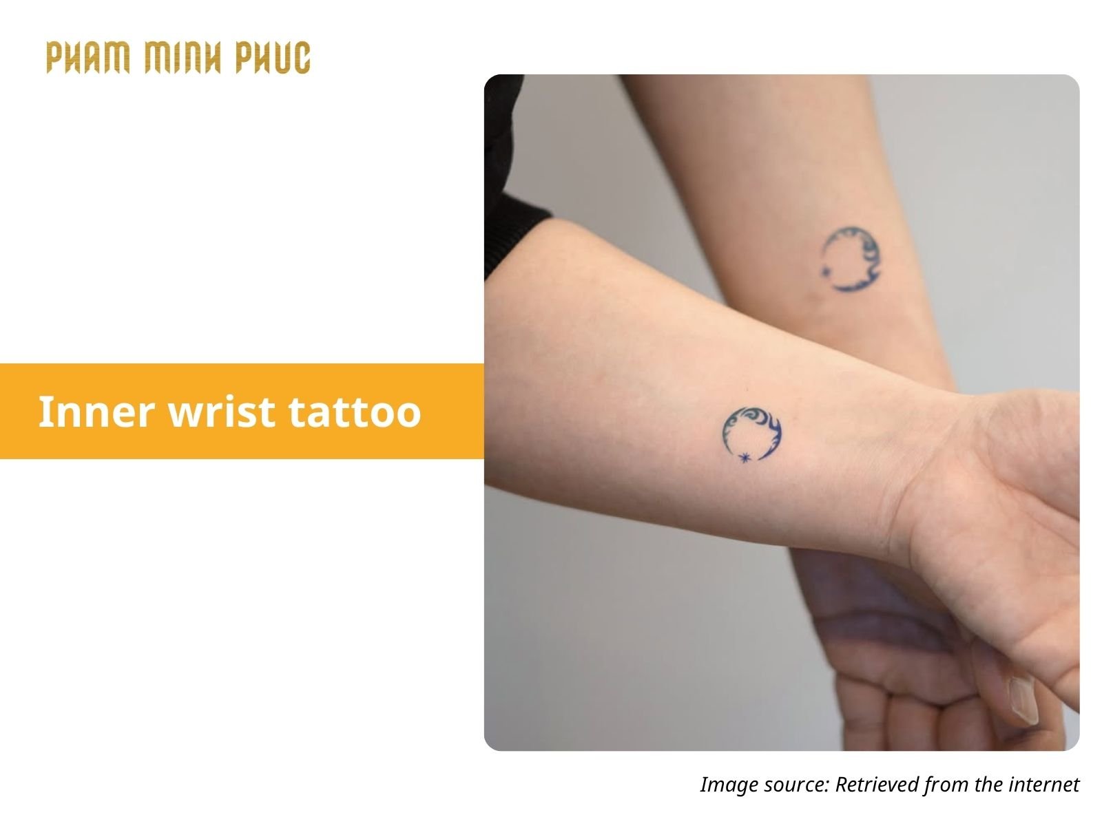 symbol inner wrist tattoo