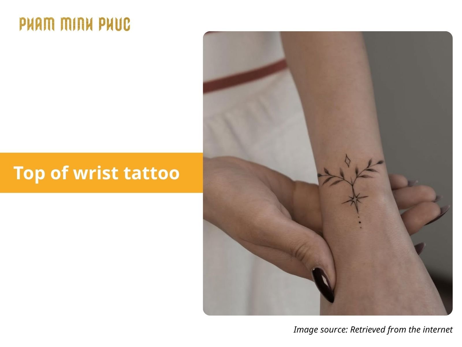 symbol top wrist tattoo